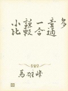 小说一章多少字比较合适 小说一章多少字比较合适