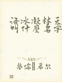 洛冰凝林天小说叫什么名字
