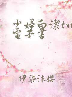 少妇白洁txt电子书 少妇白洁txt电子书