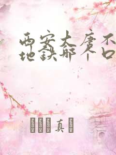 西安大唐不夜城地铁哪个口出