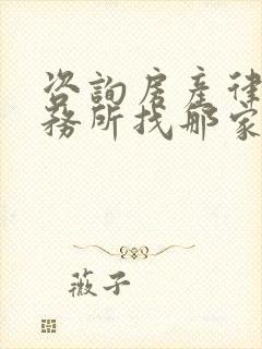 咨询房产律师事务所找那家