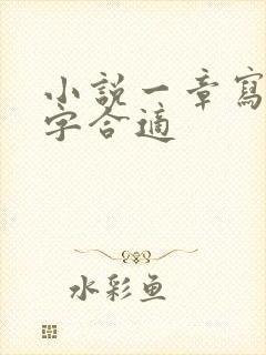 小说一章写多少字合适