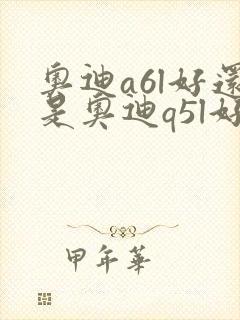奥迪a6l好还是奥迪q5l好