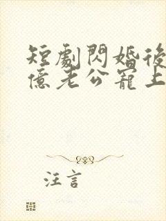 短剧闪婚后被千亿老公宠上天 短剧闪婚后被千亿老公宠上天