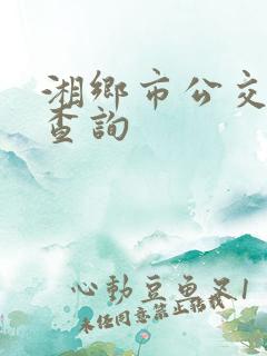 湘乡市公交线路查询