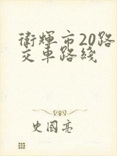 卫辉市20路公交车路线