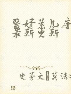 医婿叶凡唐若雪最新更新