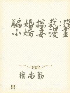 骗婚总裁:独宠小娇妻漫画