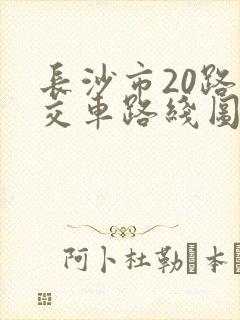 长沙市20路公交车路线图