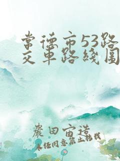 常德市53路公交车路线图