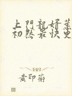 上门龙婿叶辰萧初然最快更新