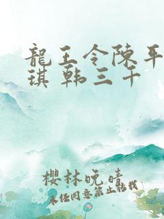 龙王令陈平苏雨琪 韩三千
