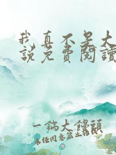 我真不是大佬小说免费阅读 我真不是大佬小说免费阅读