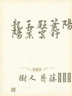 龙王殿萧阳 萧阳叶云舒 龙王殿萧阳 萧阳叶云舒