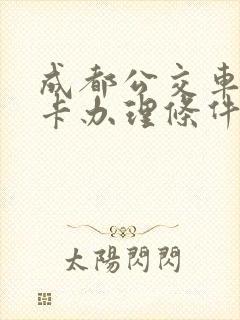 成都公交车老年卡办理条件 成都公交车老年卡办理条件