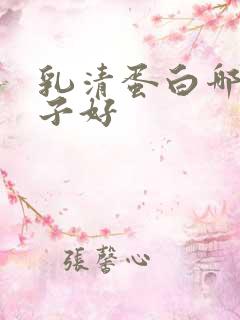 乳清蛋白哪个牌子好