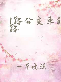 1路公交车的线路