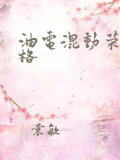 油电混动荣放价格 油电混动荣放价格