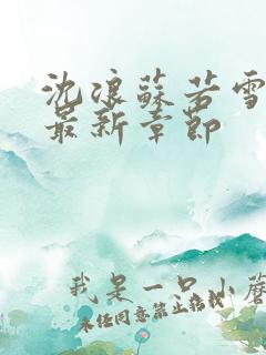 沈浪苏若雪免费最新章节