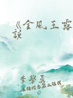《金风玉露》小说