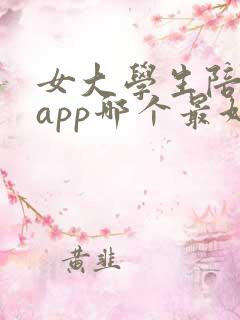 女大学生陪旅游app哪个最好用呢
