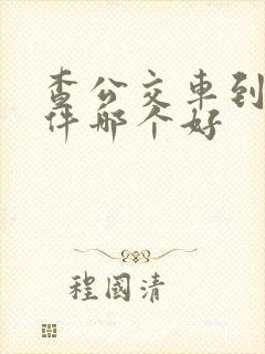 查公交车到站软件哪个好