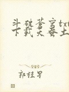 斗破苍穹txt下载天蚕土豆