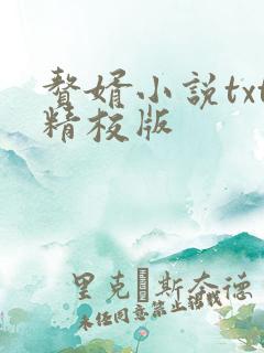赘婿小说txt精校版 赘婿小说txt精校版