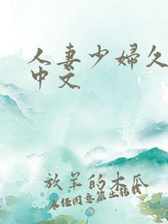 人妻少妇久久久中文