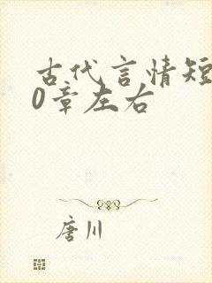 古代言情短篇10章左右