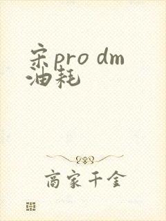 宋pro dm油耗 宋pro dm油耗