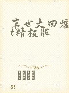 末世大回炉txt精校版