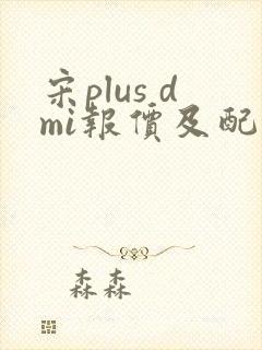 宋plus dmi报价及配置2024报价