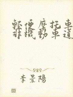 轻便摩托车能走非机动车道吗