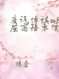 广汽传祺m8七座商务车价格