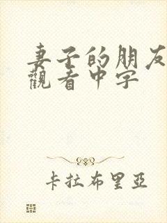 妻子的朋友在线观看中字