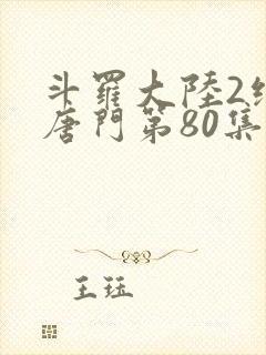 斗罗大陆2绝世唐门第80集