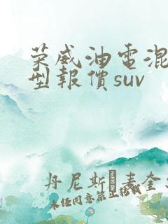 荣威油电混合车型报价suv