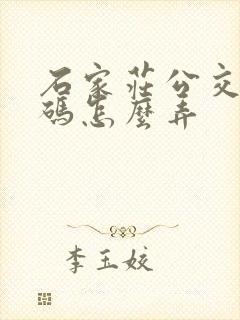 石家庄公交乘车码怎么弄