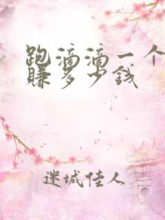 跑滴滴一个月能赚多少钱