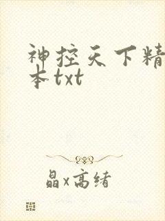 神控天下精校全本txt
