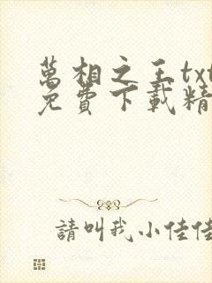 万相之王txt免费下载精校版
