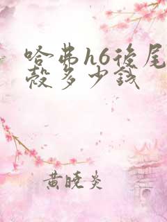 哈弗h6后尾灯壳多少钱