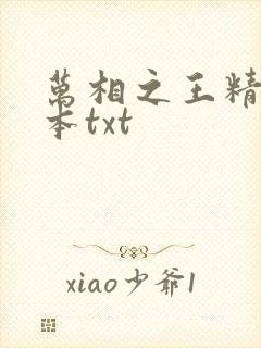 万相之王精校全本txt