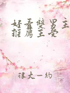 好看双男主小说推荐主受