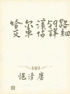 哈尔滨59路公交车站详细表