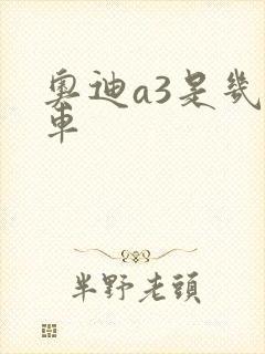奥迪a3是几级车