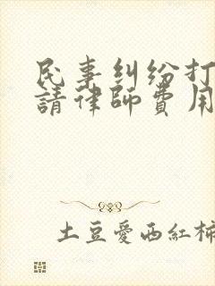 民事纠纷打官司请律师费用