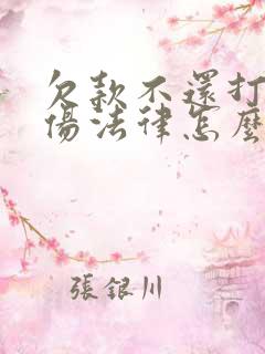 欠款不还打人轻伤法律怎么判