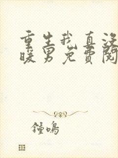 重生我真没想当暖男免费阅读